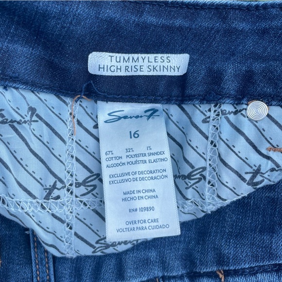 Seven7 Tummyless High Rise Skinny Jeans - Picture 3 of 4